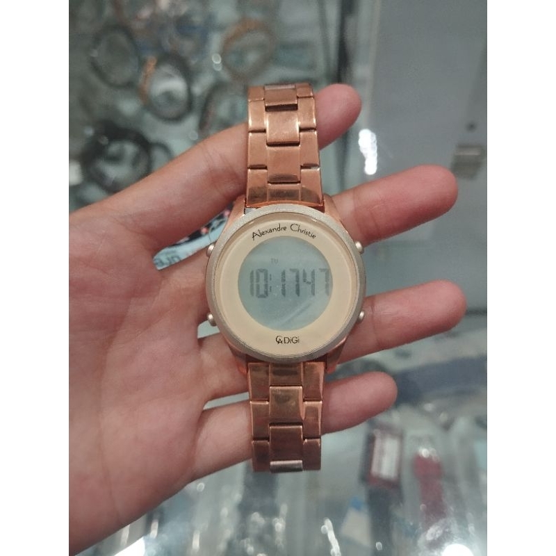 JAM TANGAN WANITA ALEXANDRE CHRISTIE DIGITAL AC 9363 / AC9363 ORIGINAL