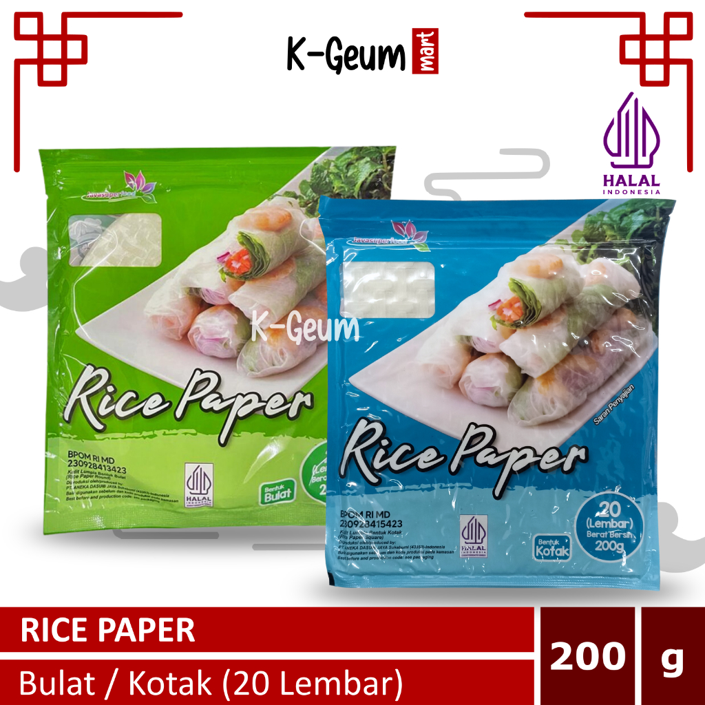 

Rice Paper / Banh Trang / Kulit Lumpia Vietnam Rice Paper / Spring Roll 200 gram