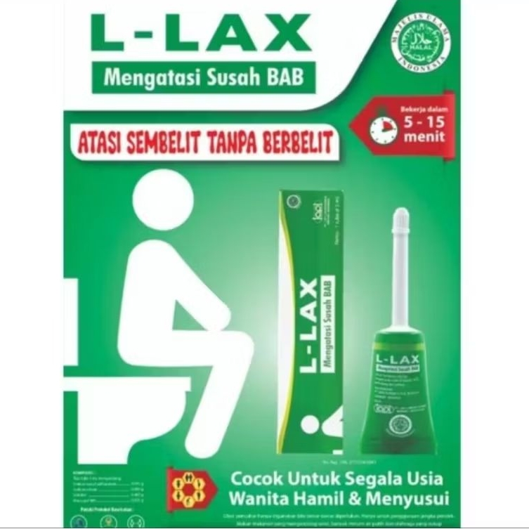 L Lax Lapi 5 ml obat sembelit sulit BAB anak dewasa balita hamil memyusui