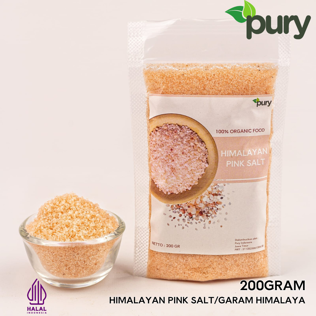 

PURY - Himalaya Pink Salt / Garam Himalaya 200gr