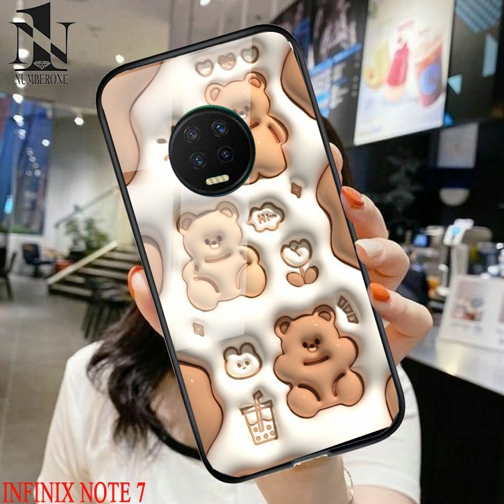 Casing Case Hp Glosy  Infinix Note 7 [Cute 3d] Aneka casing, case, kondom hp, custom case, case aest