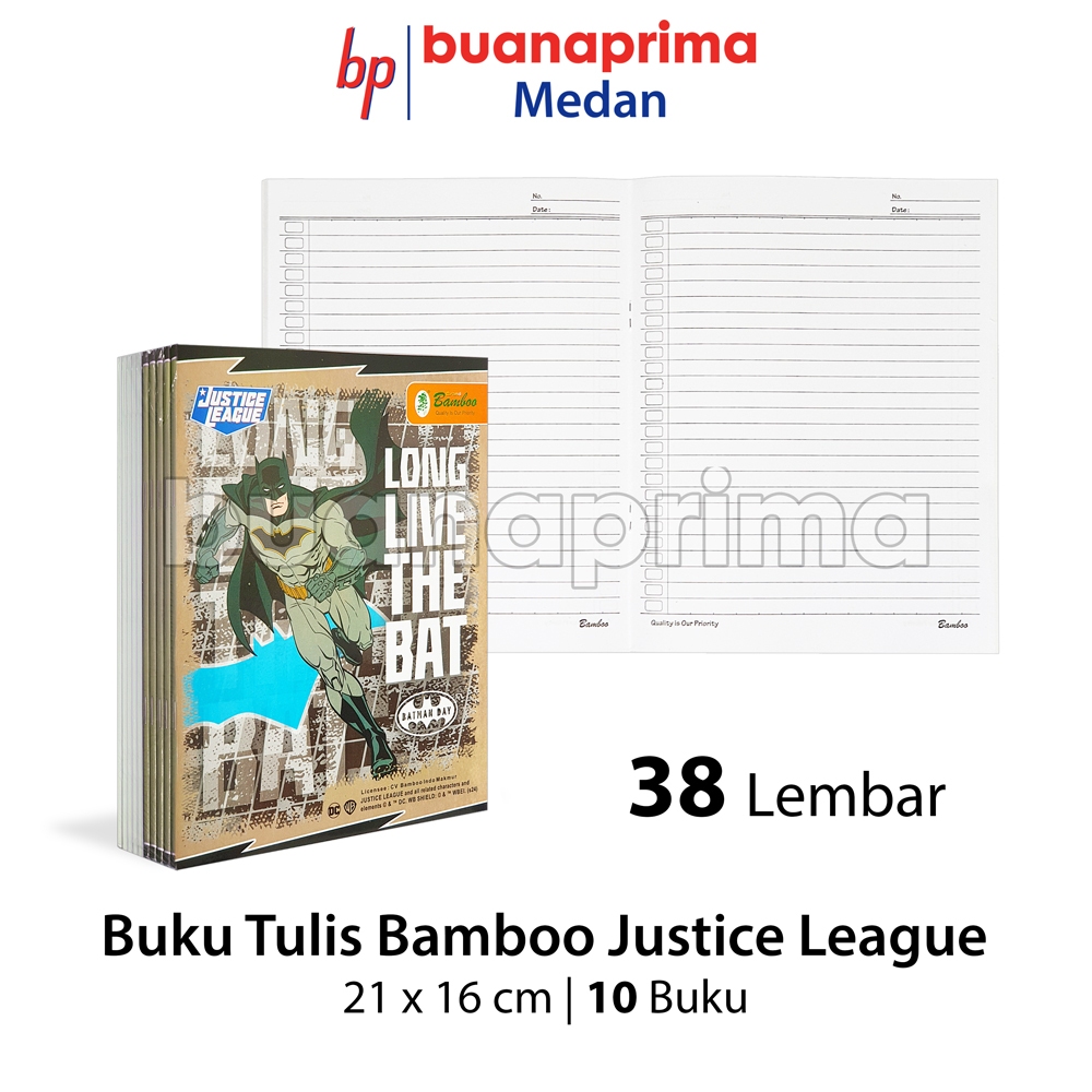 

Buku Tulis PENDEK BAMBOO 38 Lembar per 10 Buku Notebook Sekolah A5 Kwarto
