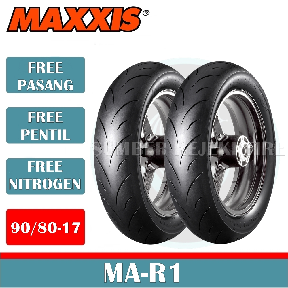Ban Motor MAXXIS MA-R1 90/80-17 Tubeless Ban Soft Compound Ban Racing Ban Donat MAXXIS MAR1