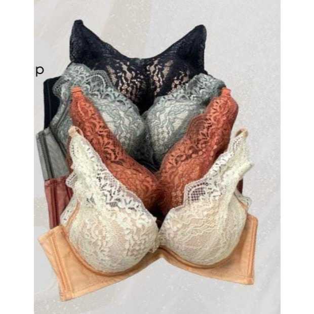 BRA / BH KAWAT WANITA TALI LEBAR RENDA BUSA TEBAL #203 NEW ADA KAWAT