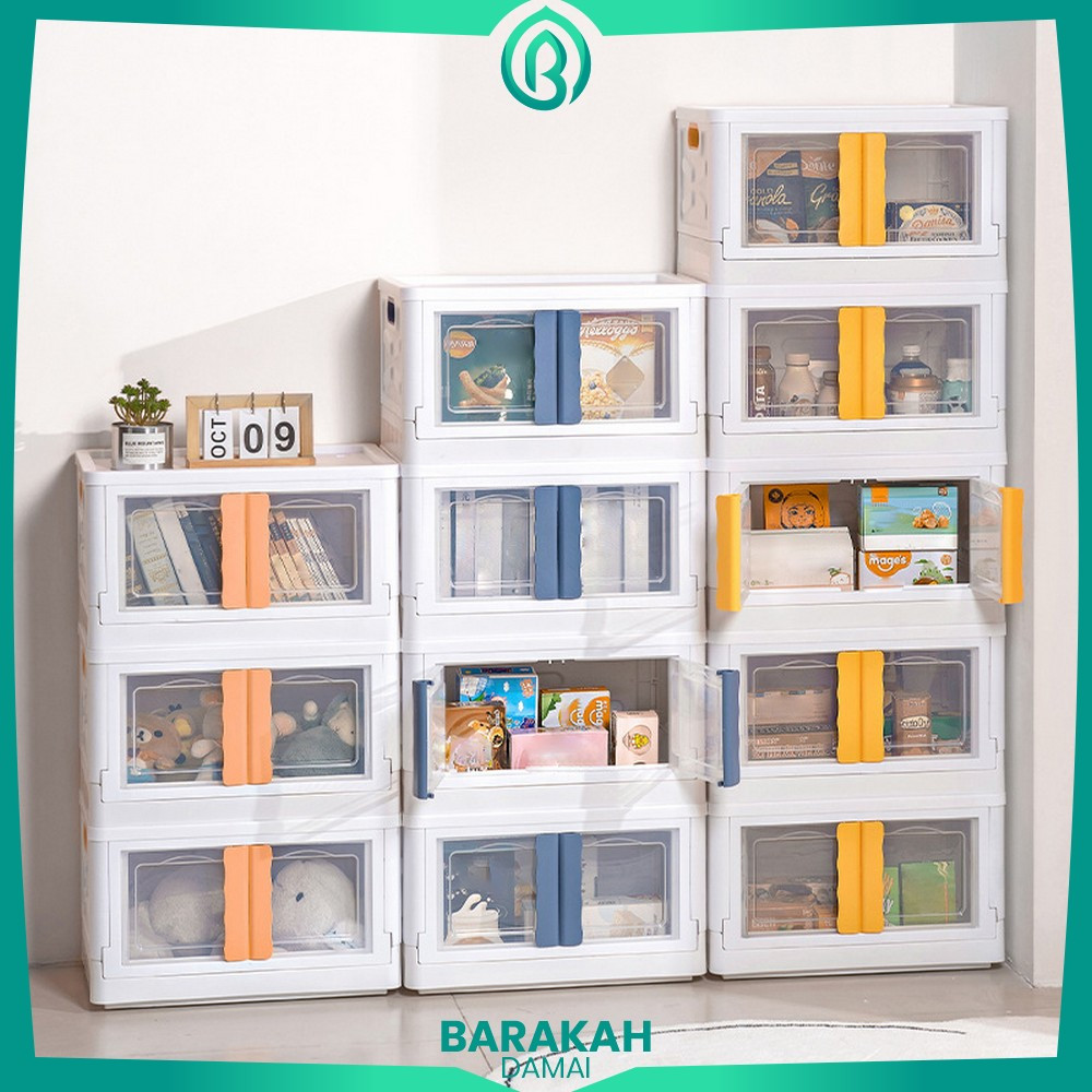 Lemari Lipat Plastik Multifungsi Folding Box / Lemari Susun Plastik Storage Box Organizer Barakah Da