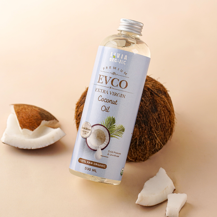 

Extra Virgin Coconut Oil EVCO 500ml Premium Minyak Kelapa Murni Cold-Pressed Livia Organic