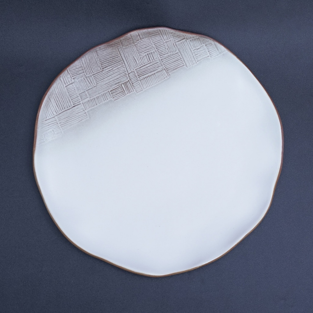 Nuanza Piring Saji Makan Keramik / Tatal Plate