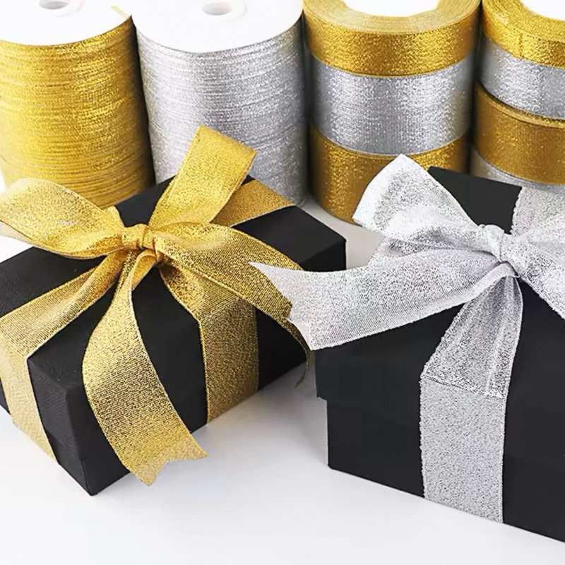 

Pita Glitter Premium Gold / Silver – per Roll (Dekorasi & Craft)