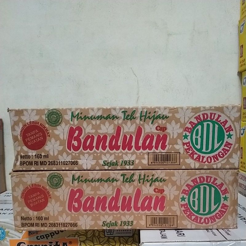 

Minuman Teh Hijau Bandulan 160ml 1 Karton isi 24pcs