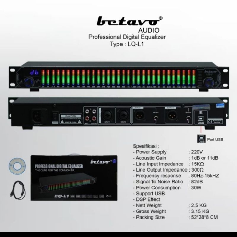 Equaliser digital Betavo lq l1 original equalizer