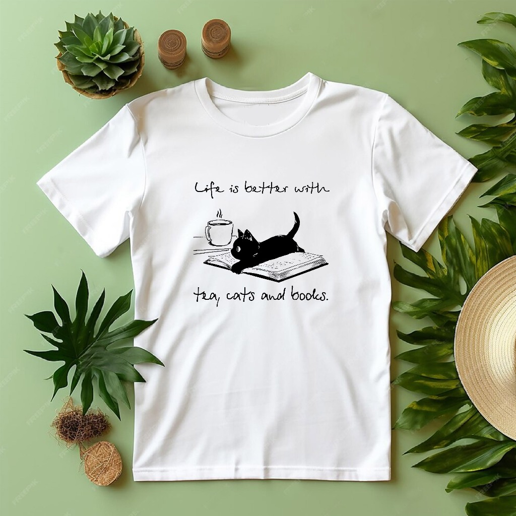 KAOS  DISTRO JEPANG - KAOS KUCING - KAOS KOPI - TSHIRT COTTON COMBED 24s 100% COTTON