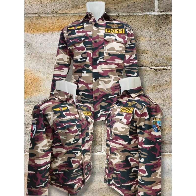 baju pdl loreng fkppi lengkap asesoris