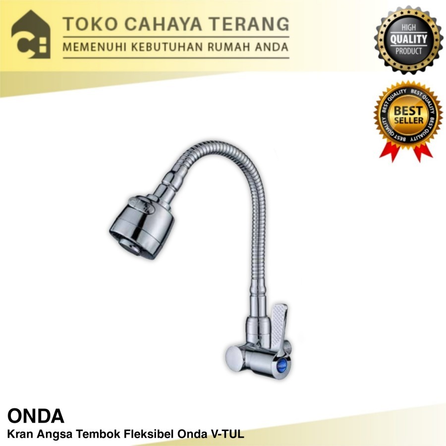 Kran Cuci Piring Fleksibel Tembok Onda V-TUL / Kran Fleksibel Tembok