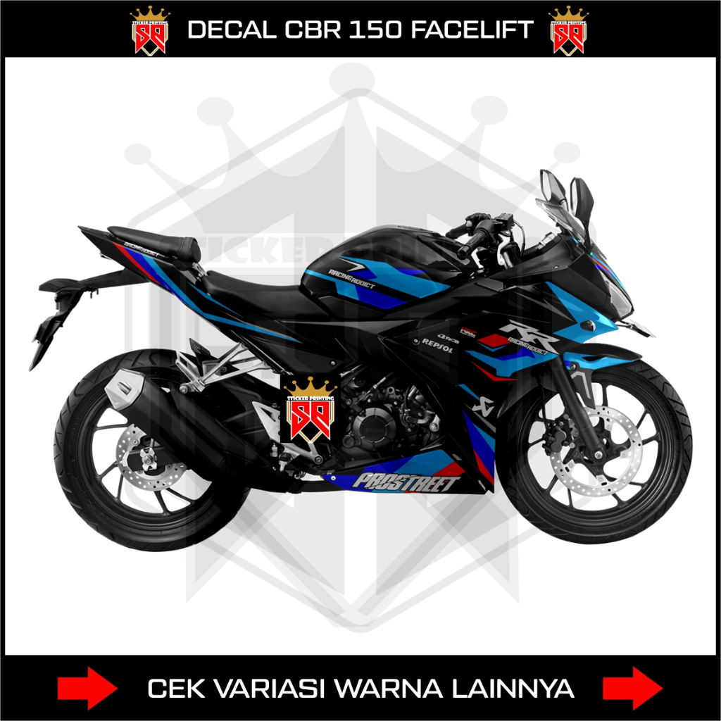 DECAL STIKER CBR 150R FACELIFT FULLBODY / STRIPING STICKER HONDA CBR 150R K45G-K45N TREECOLOR LIVERY