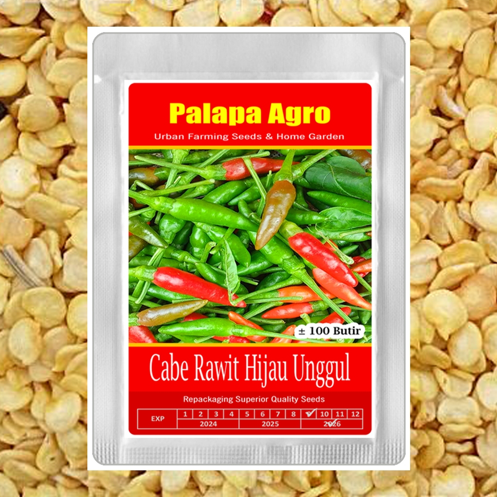 ID ISI 100 BUTIR - BIBIT CABE RAWIT HIJAU UNGGUL - BENIH CABE RAWIT SUPER UNGGUL