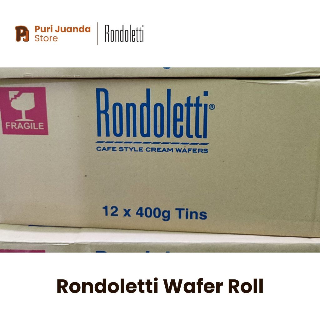 

Rondoletti Wafer Roll Astor Chocolate Coklat Cookies & Cream 1 Dus Sedus 12 Pcs