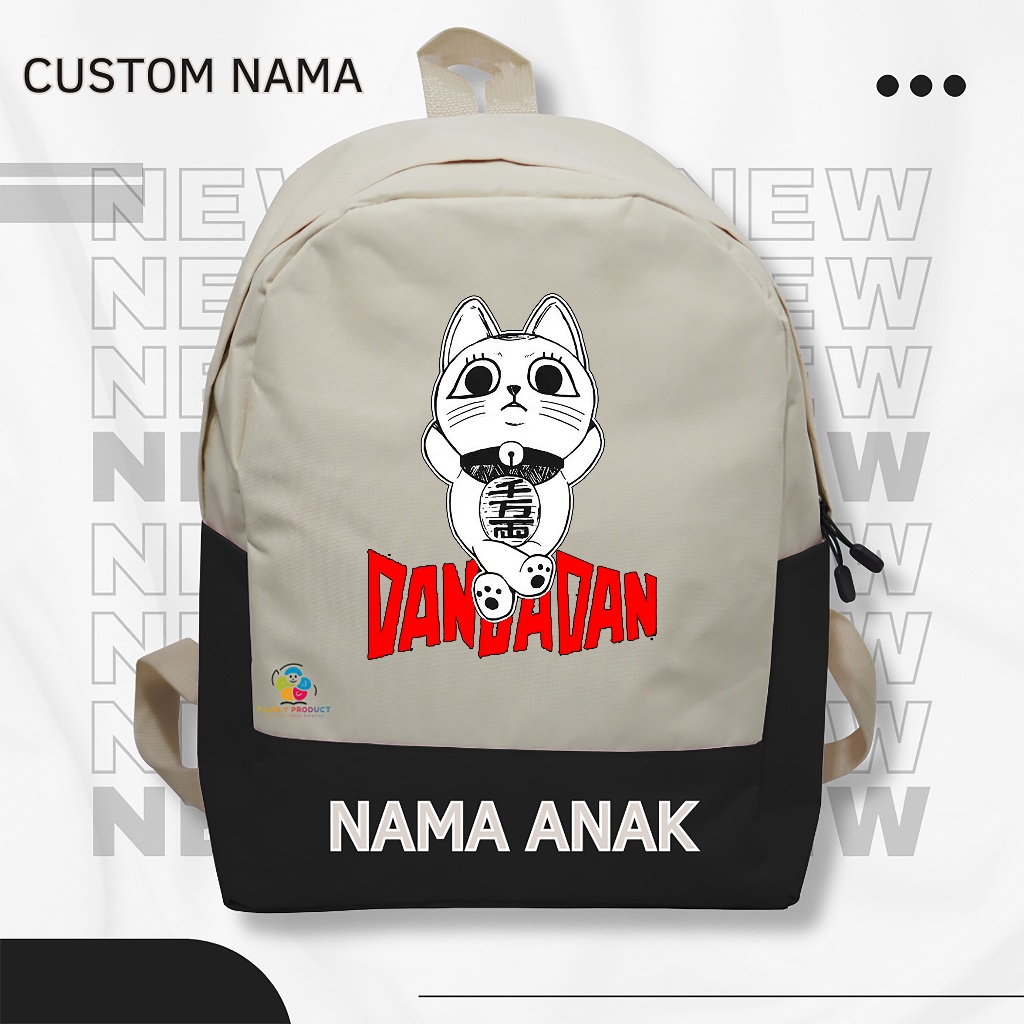 Tas Ransel Backpack Anak Karakter Nenek Turbo - Tas backpack Sekolah Anak SD TK (FREE NAMA)