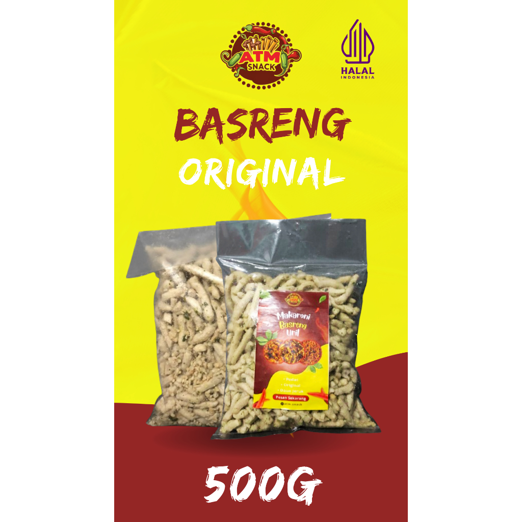 

atmask snack basreng - ORIGINAL 500g daun jeruk