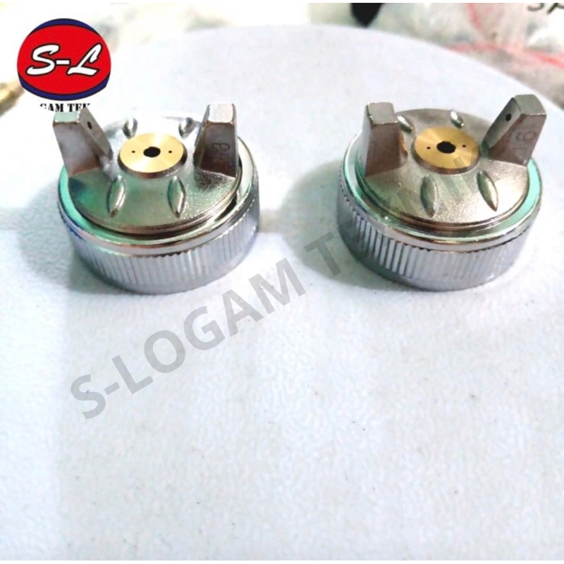 Nozzle Nosel Luar Kepala Ring Spray Gun 1.3mm 1.6mm Spuyer F-100 F-100G Einhill