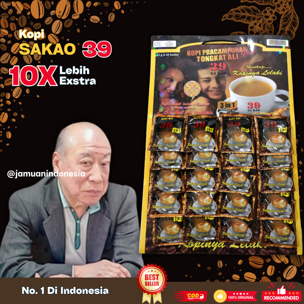 

Kopi 39 Sakao Ginseng Korea Original Papan 20 Sachet