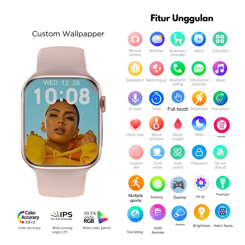 BESTPROMO VIVO Smartwatch Series S11 Pro MAX/Series S10 Pro MAX/Series S9 Pro MAX 2.0" HD Touch
