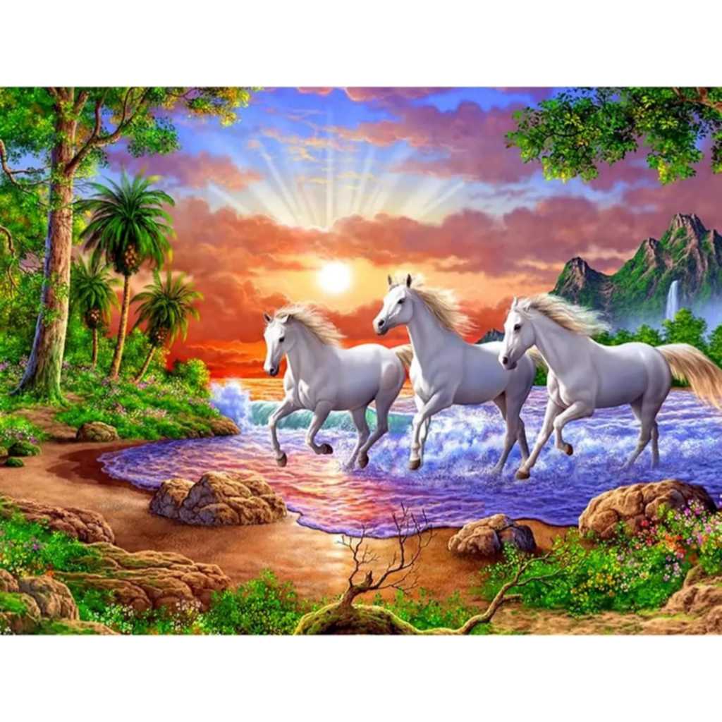 

DIY Diamond Painting Full Drill Lukisan Berlian Kerajinan Tangan 30x40cm