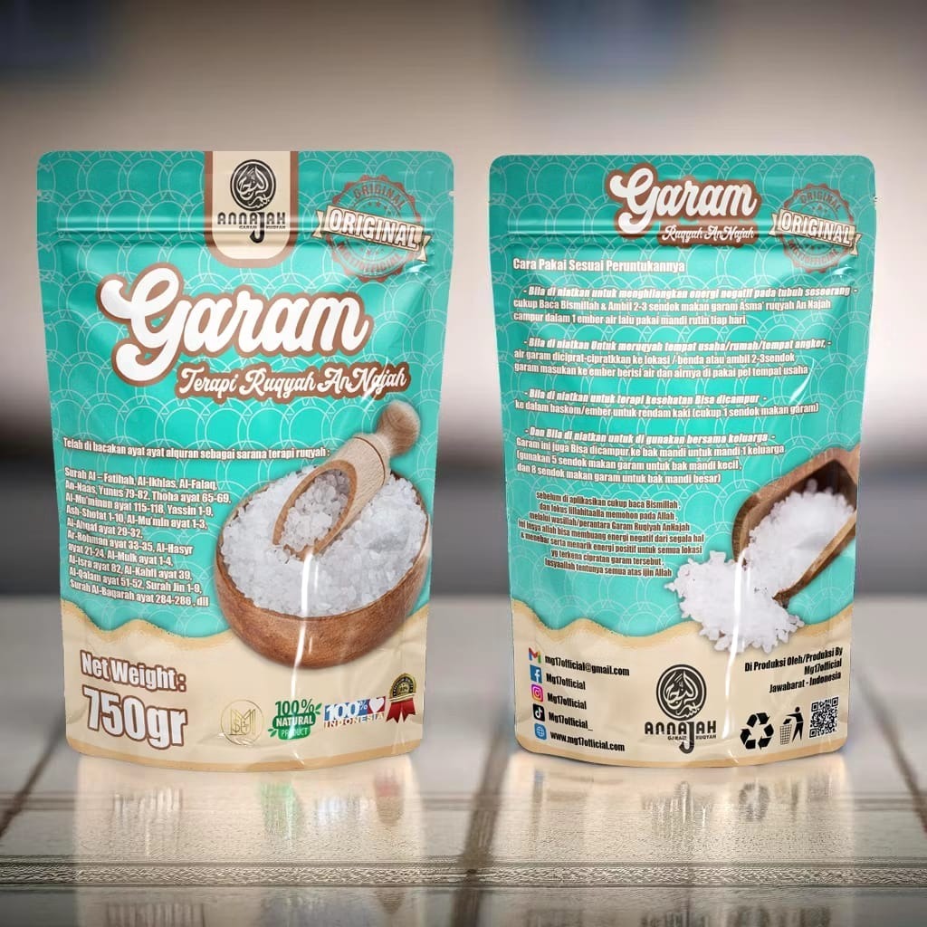 

Garam Ruqyah AnNajah 750gr - Meruqyah Anak Yg Sulit Di Atur/Bandel, Mentralisir Rumah/Tempat Usaha Tetapi Kesehatan dll