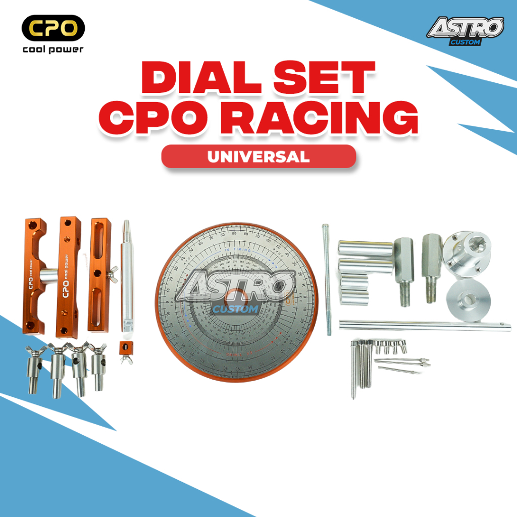 Dial Set CPO Full Set Busur Derajat Degree Wheel Indikator Top Piston Original Cool Power Universal