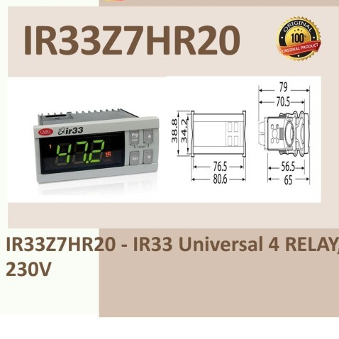 Thermostat Ir33Z7Hr20 4 Relay, 230V Carel