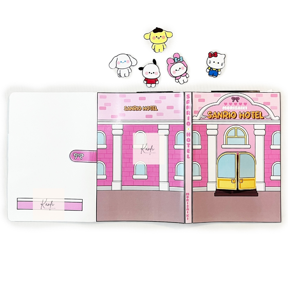 Paper Doll House Toca Boca Sanrio Hotel Mainan Edukatif Anak Melatih Motorik Anak Mudah Disusun Duck