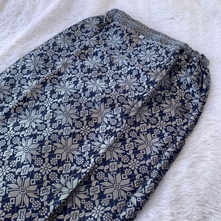 Rok Span Songket Navy SIlver / Bawahan Kebaya Modern (Langsung Pakai)