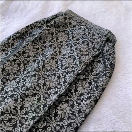 Span Songket Hitam Silver / Bawahan Kebaya Modern Pilihan Warna