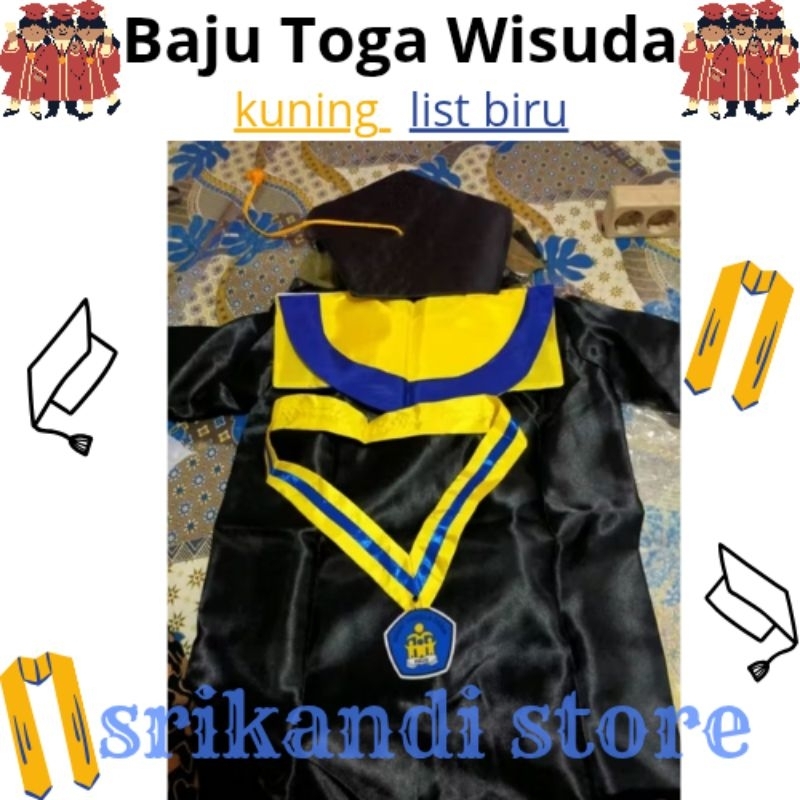 (NEW) Baju Toga Wisuda TK - DEWASA / SET TOGA WISUDA KOMPLIT