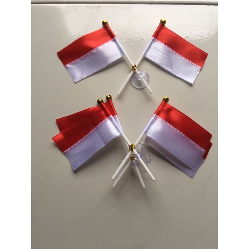 Bendera merah putih bendera kecil bendera spion motor isi 100 pcs/biji bendera cepotan bendera akses