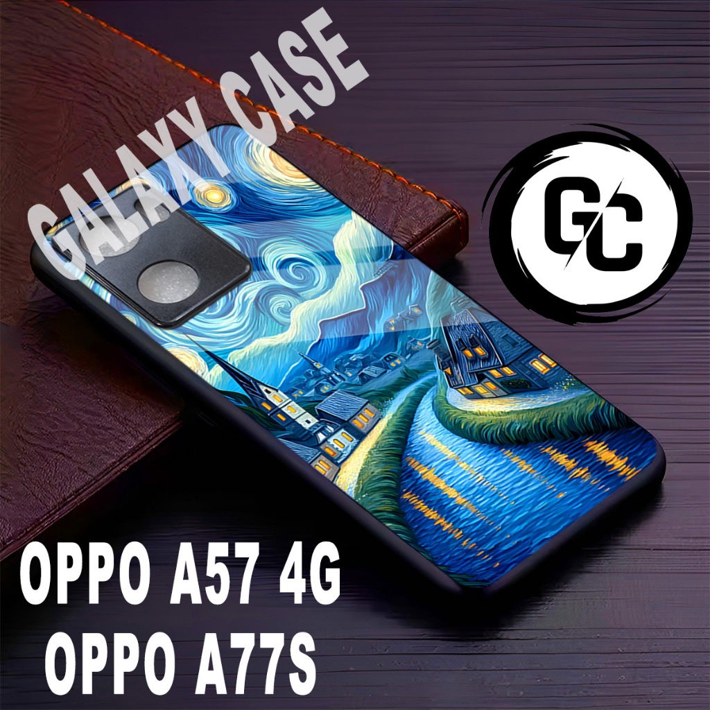 case Hp OPPO A57/GC32/Motif Aesthetic/case OPPO A77S /casing OPPO A57/softcase glossy/kesing glitter