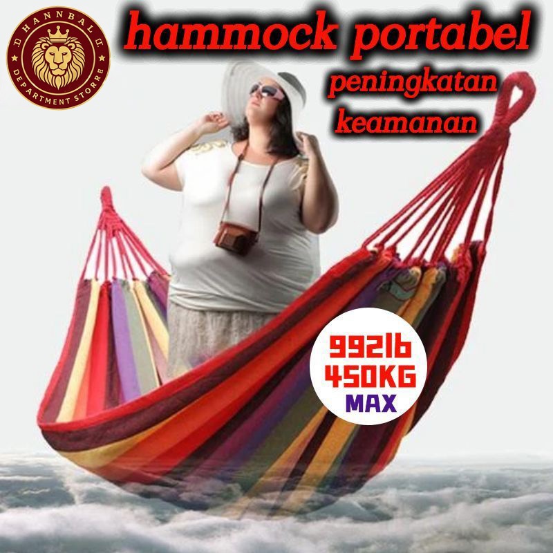 [COD]Hammock poratbel/Ayunan Hammock/Ayunan Gantung Kuat/Tempat Tidur Gantung Camping Outdoor Anti T