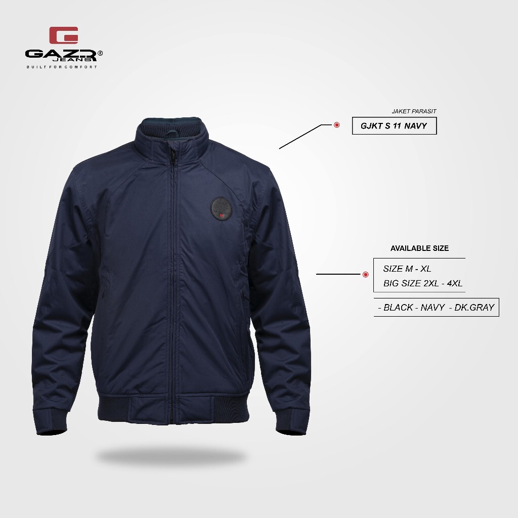 GAZR Jaket Bomber Parasut Standard Pria