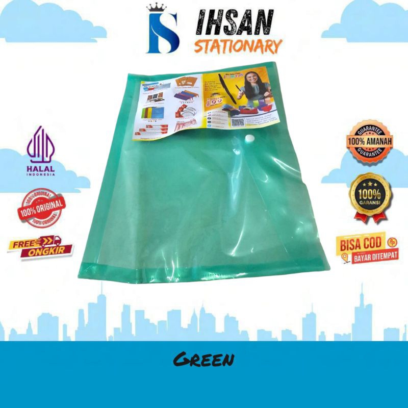 

Map Plastik Kancing Folio Isi 12 Pcs (1 Lusin)