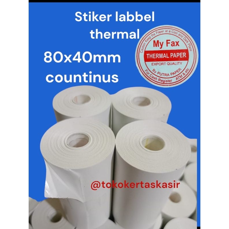 

stiker thermal 80x40mm 1pcs