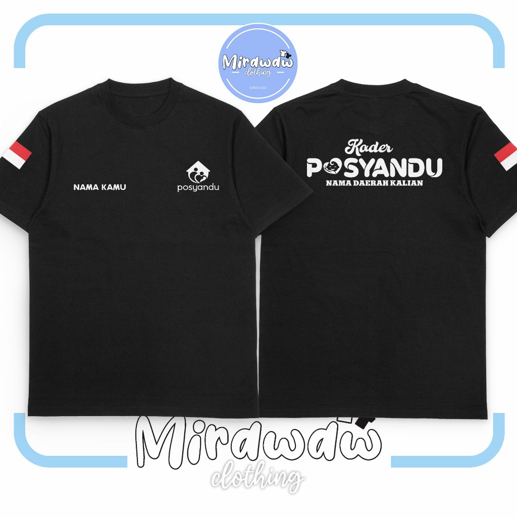 Kaos Kader Posyandu Gratis Nama Kamu dan  Daerah Kalian v2 Baju Distro