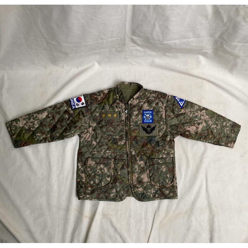 Jaket Baju Hangat Anak Bayi Loreng Digital Granit ROKA Korea Army