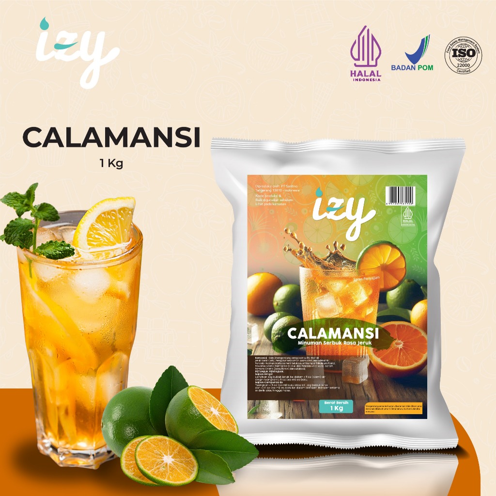 

Izy Powder Drink Calamansi - Bubuk Minuman Rasa Jeruk 1 Kg