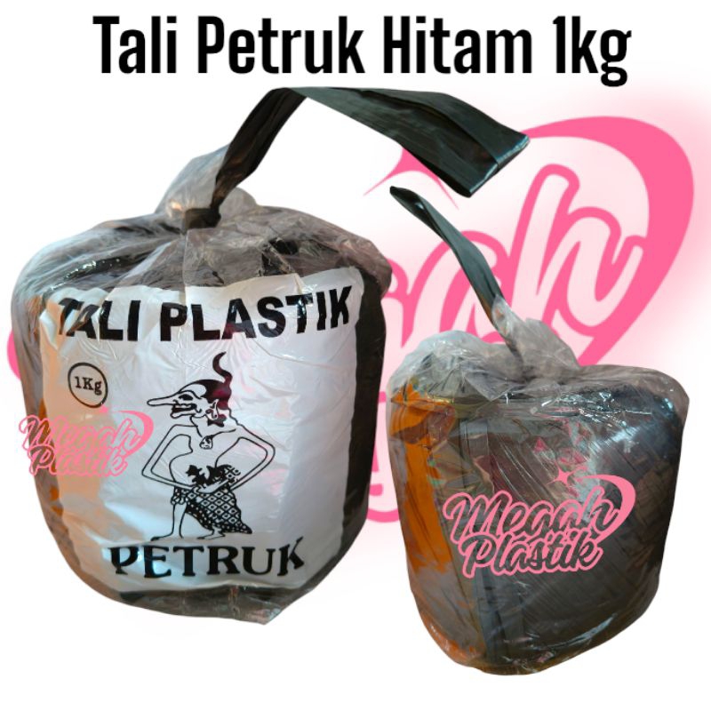 

Tali Plastik Hitam Petruk 1kg/Tali Rafia Kualitas Tebal