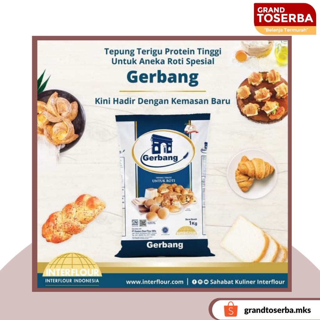 

Tepung Terigu Gerbang 1 kg