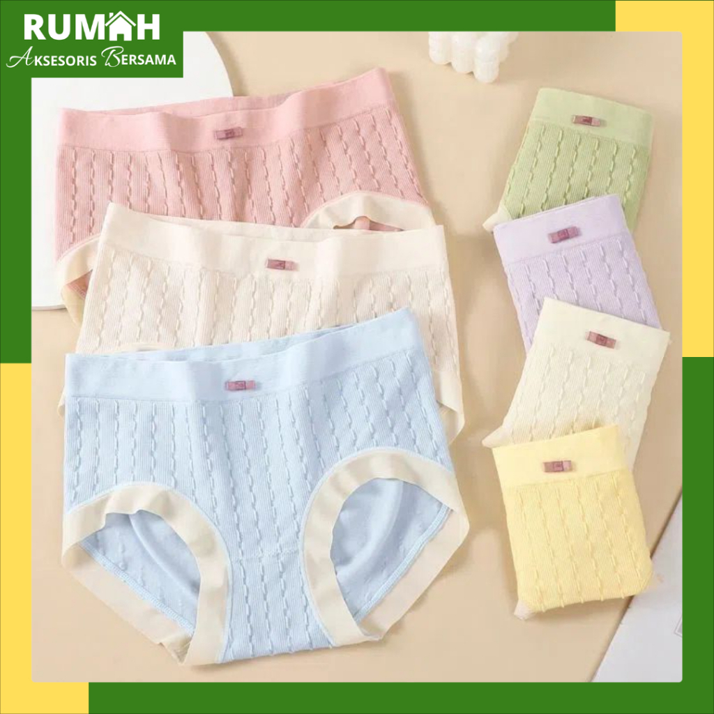 RAB CD573 Celana Dalam Wanita Antibakteri CD Pita Cewek Highwaist