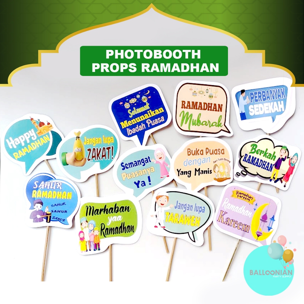 D3v Photobooth Lebaran/Hiasan Foto Idul Fitri/Ramadhan/Puasa/Marhaban