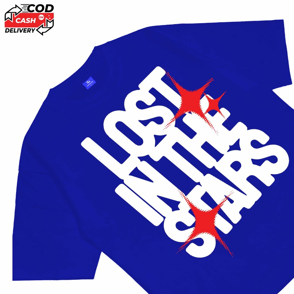 Kaos Hitam Lost In The Stars T-Shirt Boxy Fit Lost In The Stars Black Paradigm Capital katun kaos