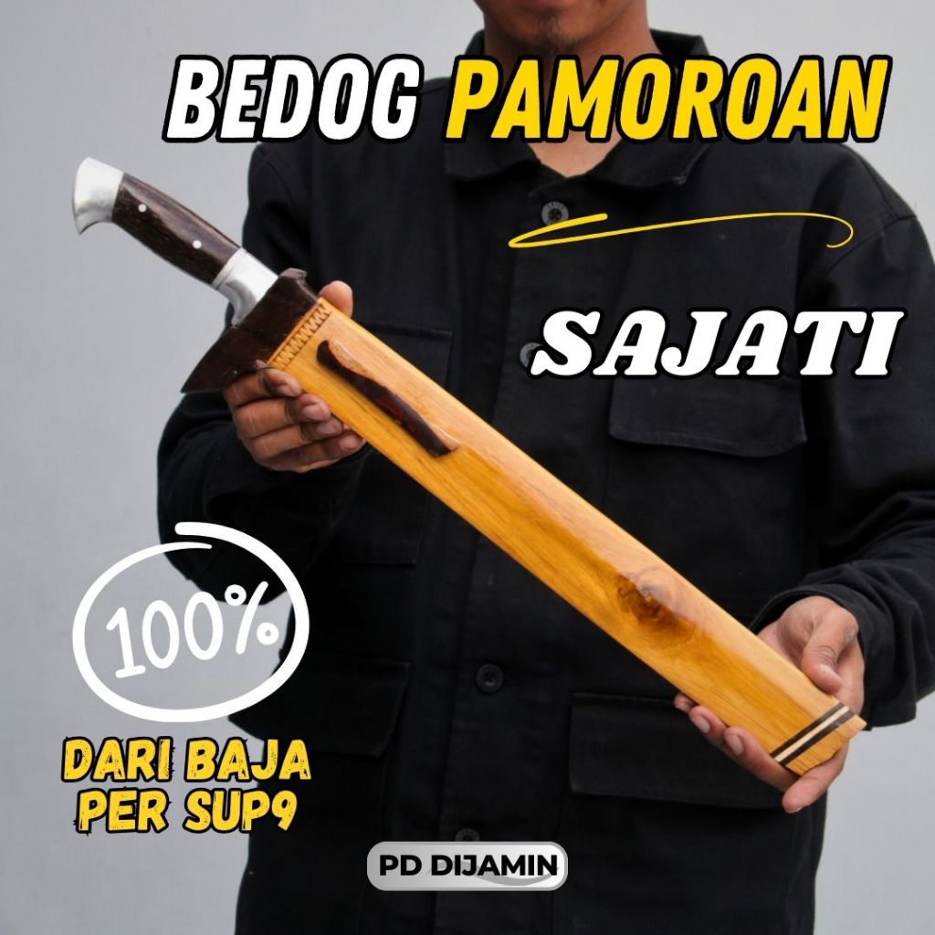 Golok Berkebun Pamoroan Sajati Bahan Baja Per SUP9