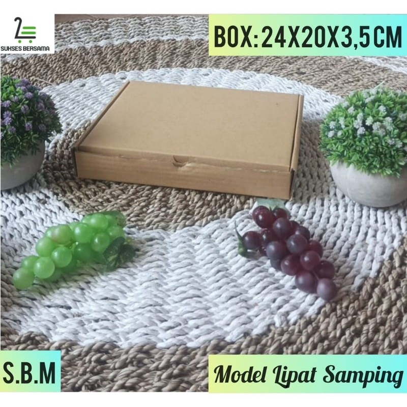 

Box 24x20x3.5cm(Boban)/Karton/Kardus/Pizza/Kue/Paking)hampers
