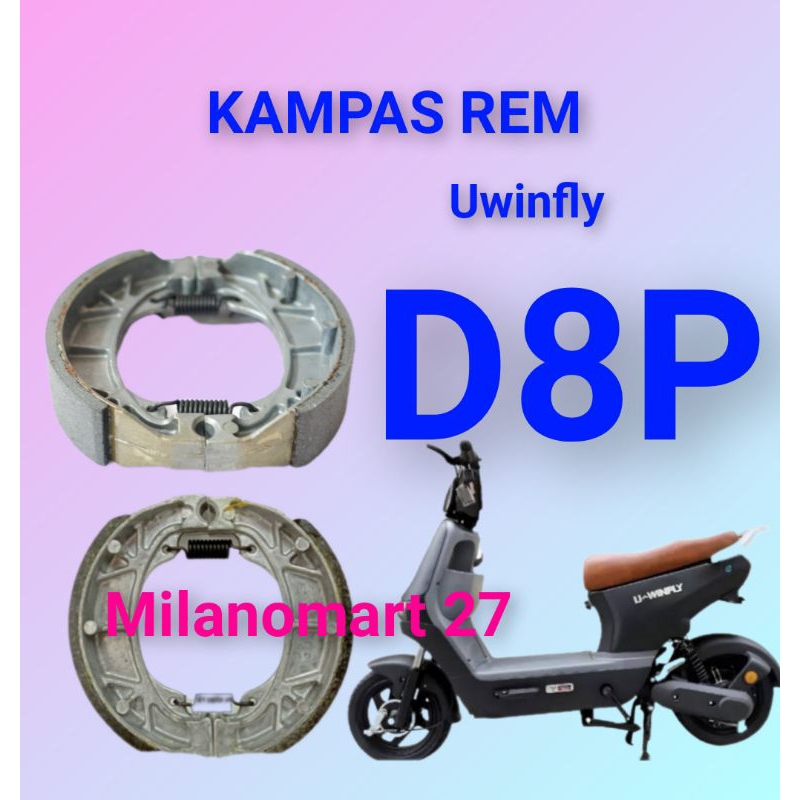 kampas rem uwinfly D8P kampas rem sepeda listrik uwinfly d8p